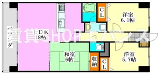 メルベーユ【5階】の間取り