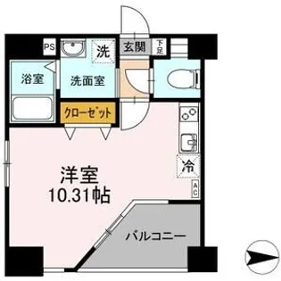 GRANDUKE東別院crea【7階】の間取り