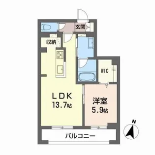 ソール デ リーブル西町【3階】の間取り