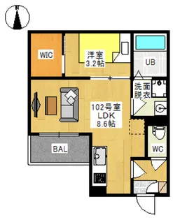 REGALEST 神田町IV【2階】の間取り