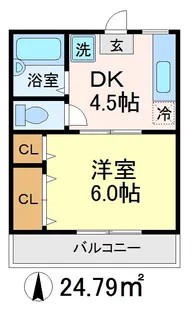 ヴィラ栄【2階】の間取り