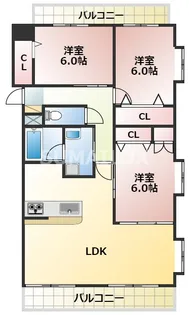 シオール壱番館【4階】の間取り