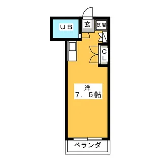 カーサ音羽【1階】の間取り