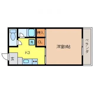 浅原コーポI【2階】の間取り