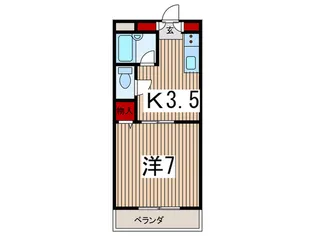 ベルハウス2番館【1階】の間取り