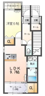 グランノーブル【1階】の間取り