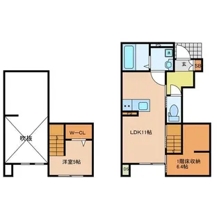 belle ville(ベルヴィル)【1階】の間取り