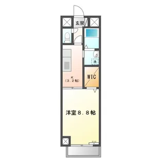 ヴィラナイン【8階】の間取り