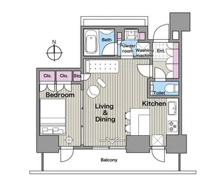 パークコート乃木坂ザタワー【5階】の間取り