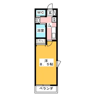 パークサイド城北【2階】の間取り