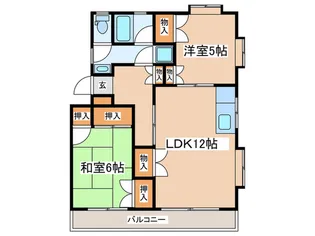 クレール茅ヶ崎【2階】の間取り