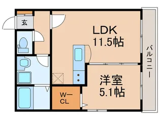 フェアリー大浦【3階】の間取り