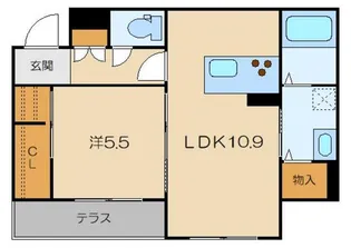 メゾン・ポルトボヌール【1階】の間取り