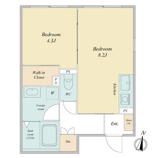 LiveFlat恵比寿【3階】の間取り