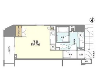 東急ドエル グラフィオ広尾【3階】の間取り