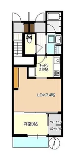 グラシア城ヶ丘B棟【1階】の間取り