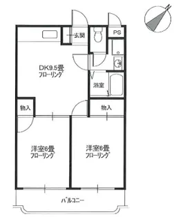 パストラルマンションMII【4階】の間取り