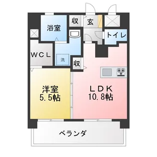 ラ・コート神山【4階】の間取り