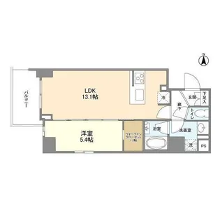 コンフォリア桜上水【6階】の間取り