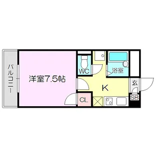 アムール上新庄【3階】の間取り