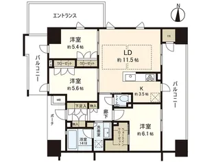 プラウド仙台錦町【6階】の間取り