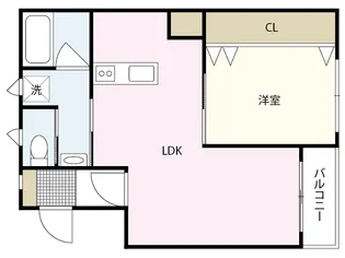 リーベ上東雲【4階】の間取り
