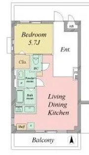 Luce東浦和【1階】の間取り