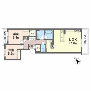 Casa Regio Misuji【2階】の間取り
