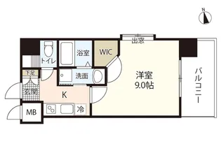 エイトバレー横川リバーフロント【2階】の間取り