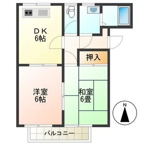 サン・ワイルド【2階】の間取り