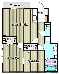 comfort石川【1階】の間取り