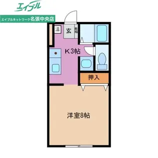 桜ヴィレッジ B【1階】の間取り