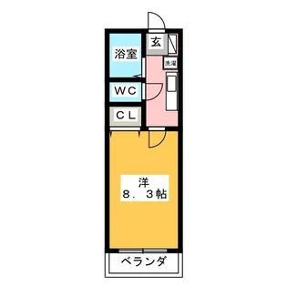 港北ニュータウンパレス【2階】の間取り