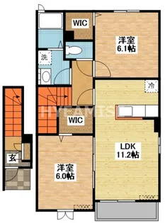 ルミエール高来【2階】の間取り