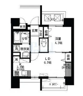 ブランシュール北町【4階】の間取り