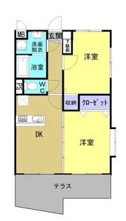 プログレッソ今釜【1階】の間取り