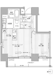 レジェンダリーガーデン赤羽ウェストビュー【14階】の間取り