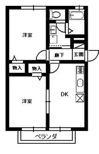 サンモール道形【2階】の間取り