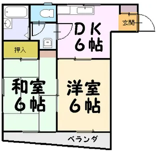 海藤マンション【2階】の間取り