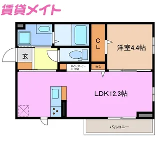 フォルトゥーナ ヒロ【2階】の間取り