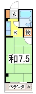 木内ハイツ【4階】の間取り