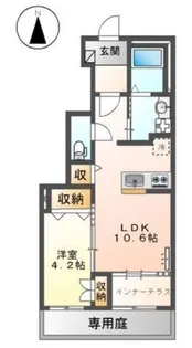 エルフェイム【1階】の間取り