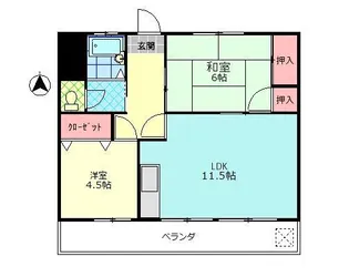 センターリバー【5階】の間取り