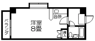 エクステンド加治屋【4階】の間取り