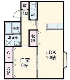 セジュールRYU【2階】の間取り