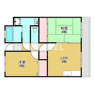 ヒルトップ【1階】の間取り