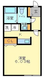 ZESTY豪徳寺【4階】の間取り
