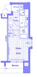 ガーラ・グランディ横濱桜木町【6階】の間取り