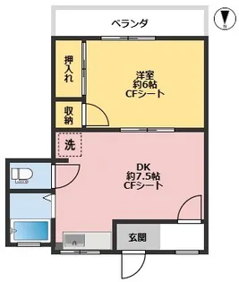 丸山マンション【3階】の間取り