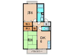 プレイル大鹿【2階】の間取り